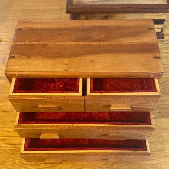 Beautiful handmade wood box or jewelry box